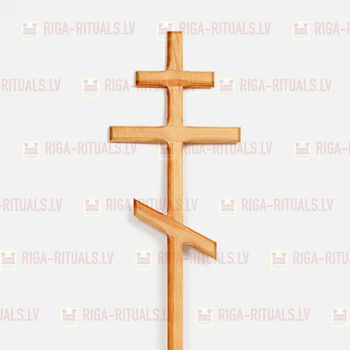 Wooden cross (Orthodox / light brown) RPBD-PK3