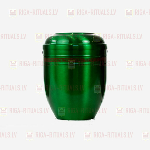 Ash urn (metal/green) RPBD-U3-LV