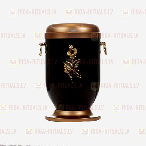 Ash urn (metal/dark green) RPBD-U17-LV