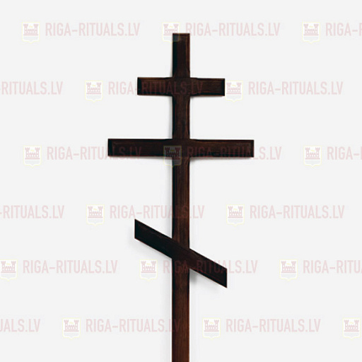 Wooden cross (Orthodox / dark brown) RPBD-PK2